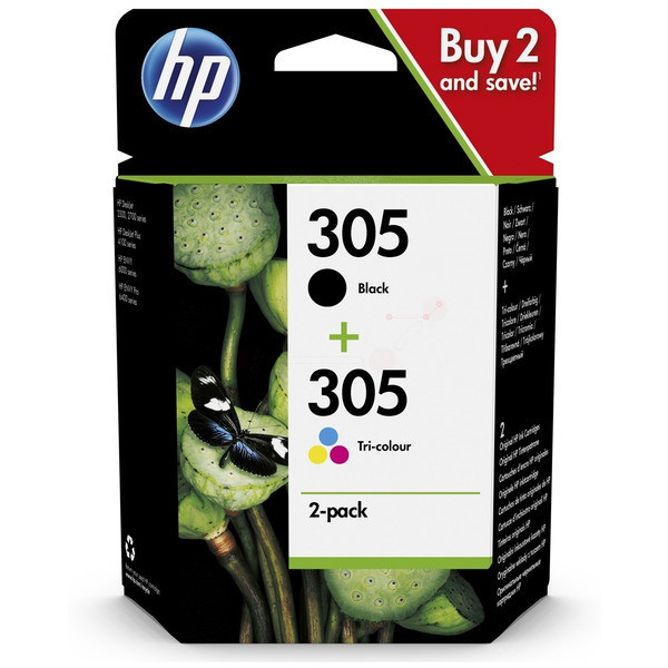 Original Druckerpatronen HP 305 Multipack BK/CL (6ZD17AE)