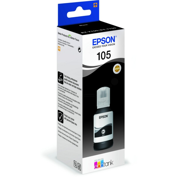 Original Tintenflasche Epson 105 schwarz (C13T00Q140)