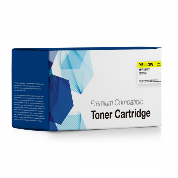 Toner, kompatibel zu HP W2212X gelb (207X)